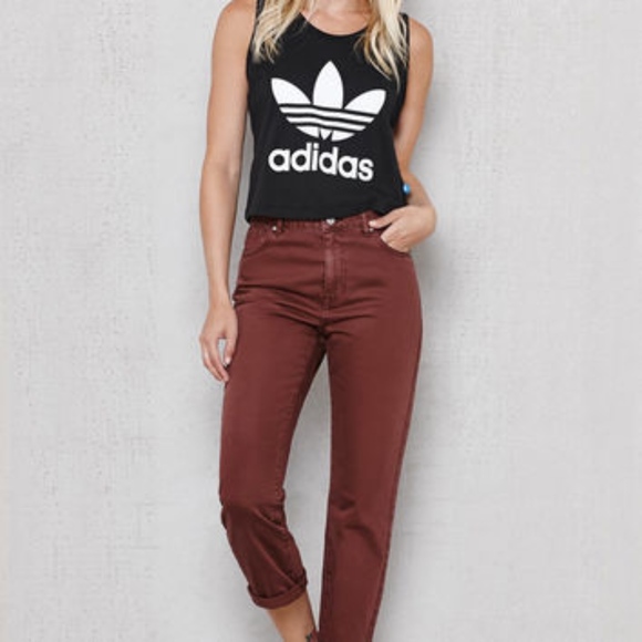 PacSun Denim - Pacsun Raisin Maroon High Rise Mom Jeans size 25